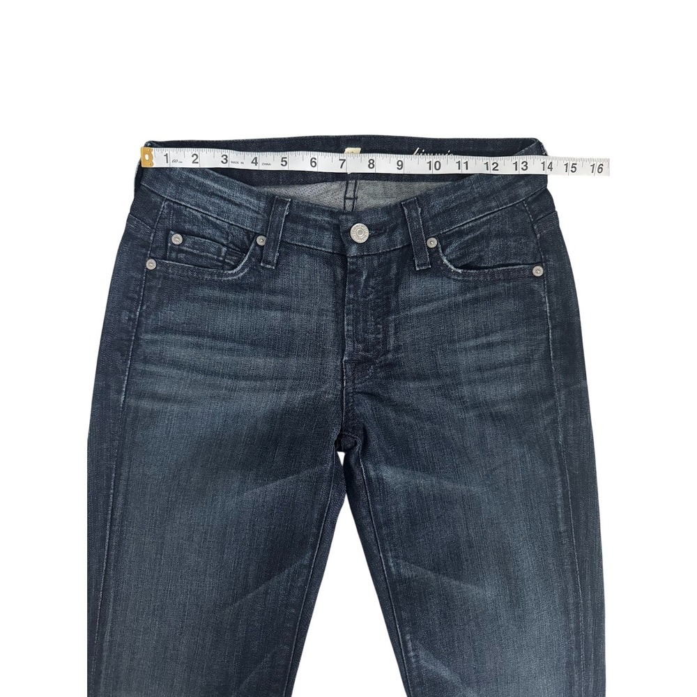 7 For All Mankind Kimmie Bootcut Jeans Women's 26 Dark Wash Stretch USA Classic - Picture 4 of 9